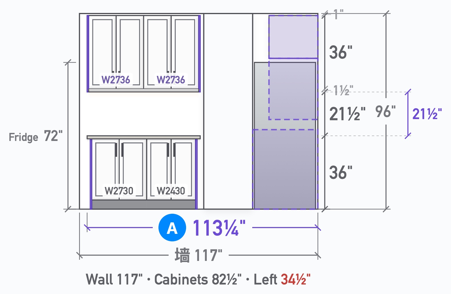 U-Shape Kitchen with Grey Shaker Cabinets — view 7
